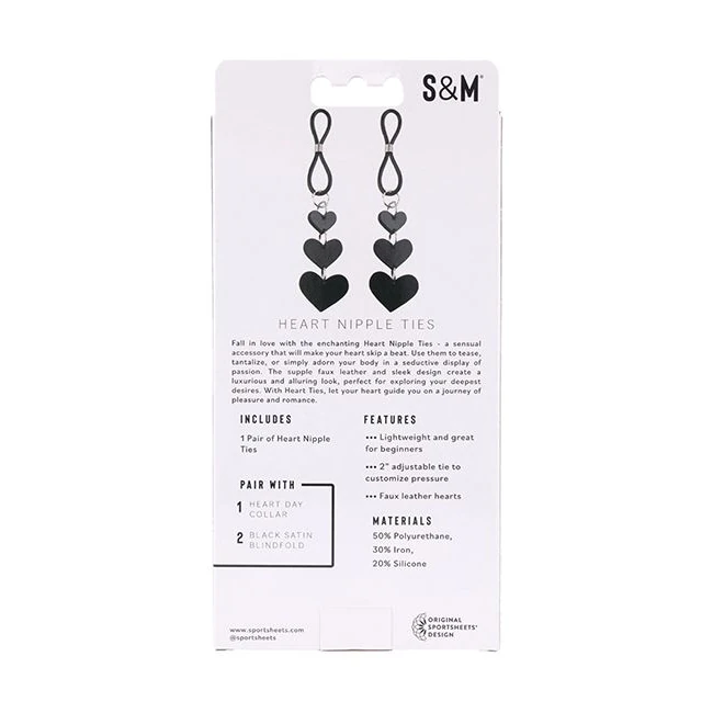 Sex & Mischief Heart Nipple Clamps - Specifications