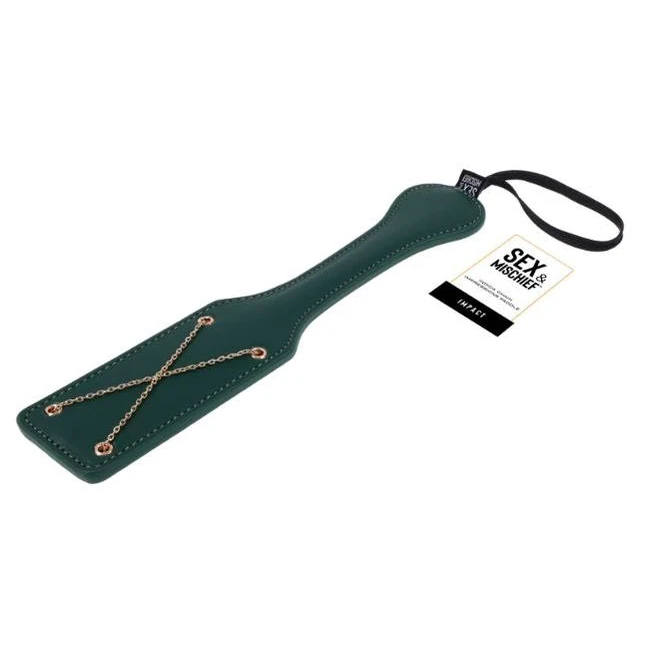 Sex & Mischief Indica Chain Impressions Paddle - Hardware & Fasteners