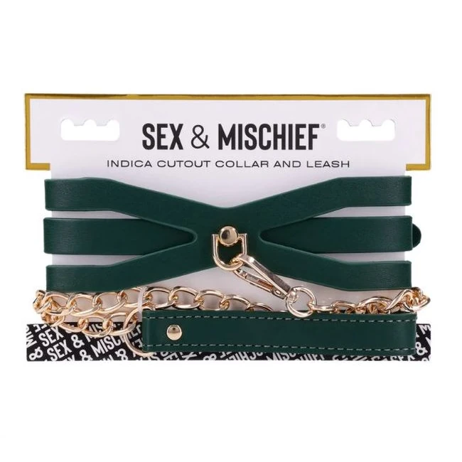 Sex & Mischief Indica Collar and Leash - Hardware & Fasteners