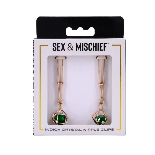 Sex & Mischief Nipple Clips - Gold Hardware and the Two Finishes