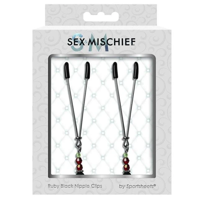 Sex & Mischief Nipple Clips Ruby Black - Build & Quality