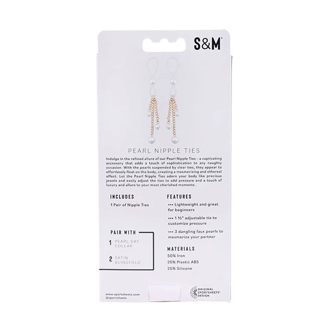 Sex & Mischief Pearl Nipple Ties - Comfort & Fit