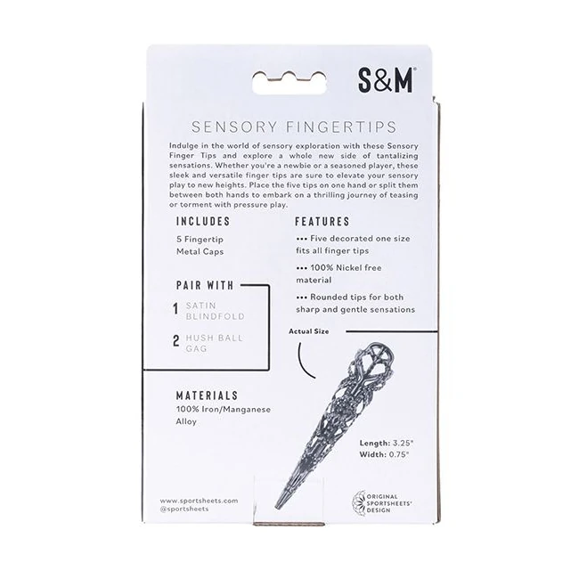 Sex & Mischief Sensory Finger Tips Black - Comfort & Fit