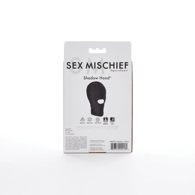 Sex & Mischief Shadow Full Hood - Materials & Specifications