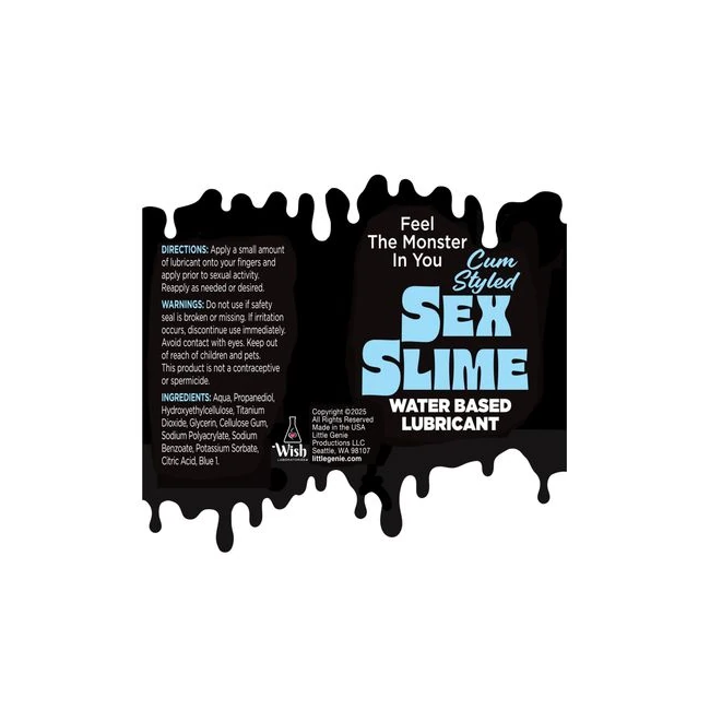 Sex Slime Cum Style - Colors and Bottle Sizes