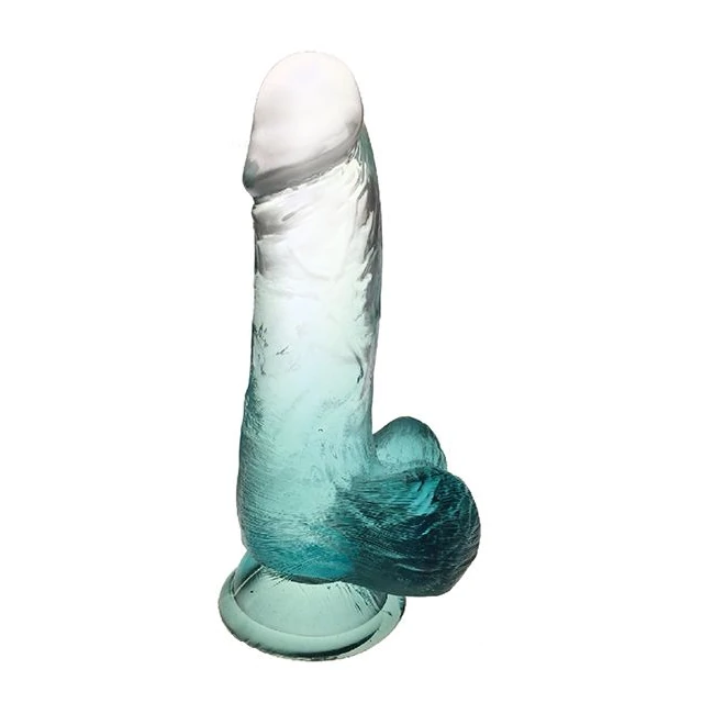 Shades 6in Jelly Gradient Dong Emerald - Shades 6in Jelly Gradient Dong Emerald - Icon Brands
