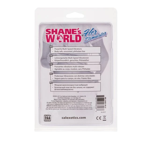 Shanes World Her Stimulator - Vibration Modes and Customization