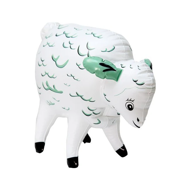 Sheep Shaggin 12 in Inflatable Mini Sheep - Sheep Face and Flared Base
