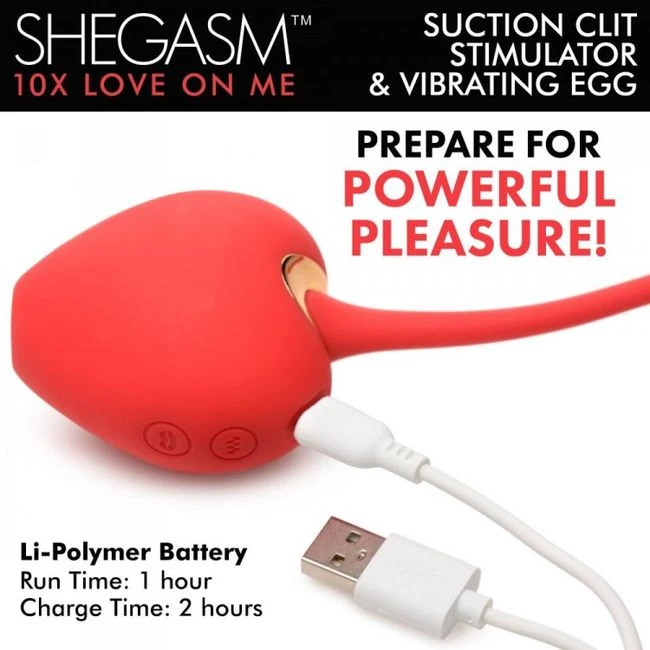 Shegasm 10x Love on Me Suction Clit Stim & Egg - How It Feels