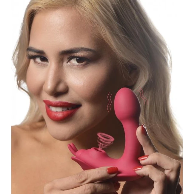 Shegasm Butterfly Tease 10x Clit Suction Stim W/ Remote - Experience Intense Dual Stimulation