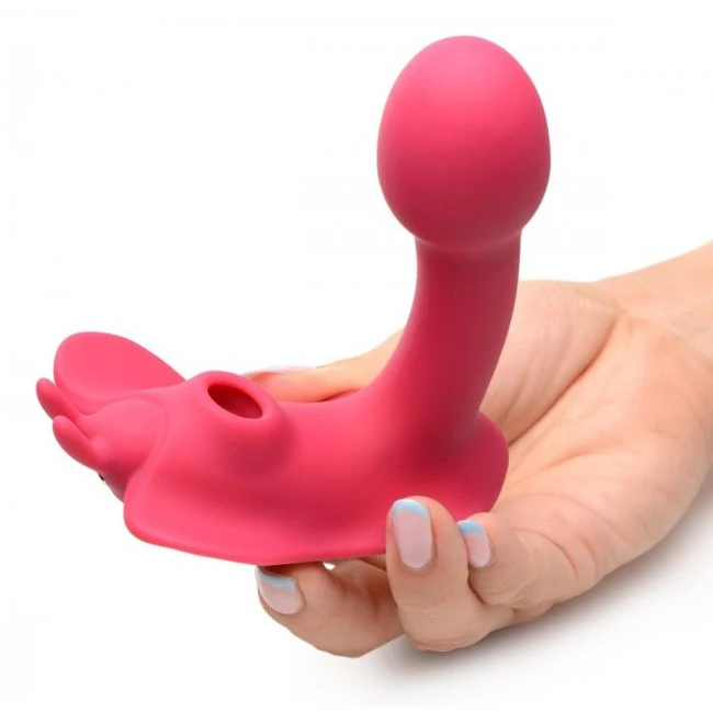 Shegasm Butterfly Tease 10x Clit Suction Stim W/ Remote - Vibration Modes & Features