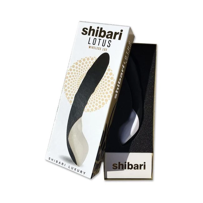 Shibari Luxury Lotus Silicone Vibe 10 Function Usb Rechargeable Waterproof Black - Vibration Modes
