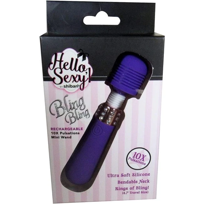 Shibari Sexy! Bling Bling Mini Wand Lilac - How It Feels