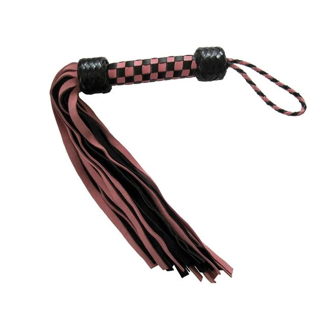 Short Suede Flogger - Black/black - Hardware & Fasteners