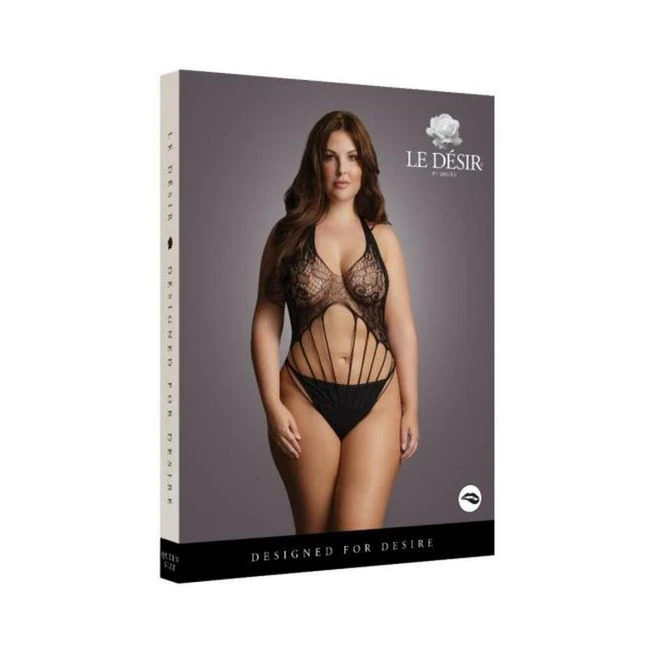 Shots Le Desir Strappy Lace Teddy Black Qs - Fit & Sizing
