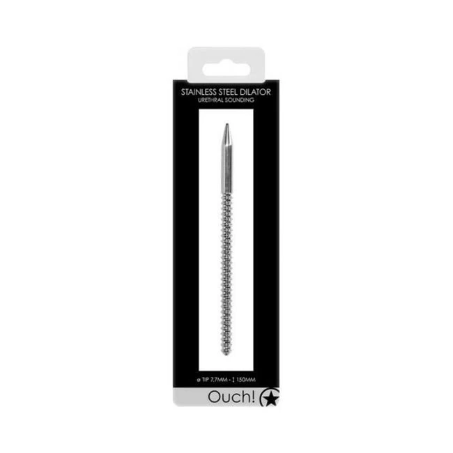 Shots Ouch Urethral Sounding Ribbed Dilator - Overview