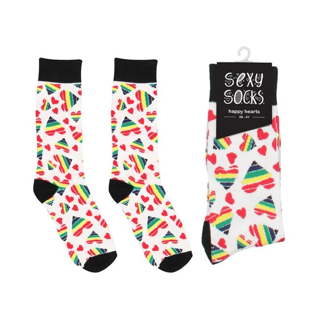 Shots Socks Happy Hearts - Design Details