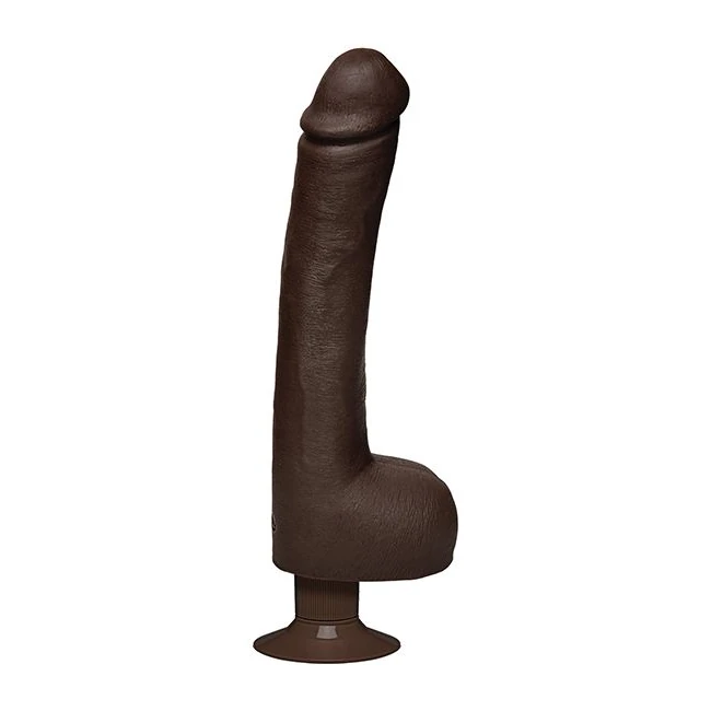 Signature Cocks Safaree Ultraskyn Vibrating 12 in Anaconda - Shape & Texture