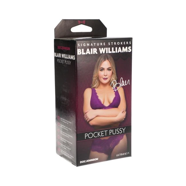 Signature Strokers - Blair Williams - Ultraskyn Pocket Pussy Vanilla - Internal Texture