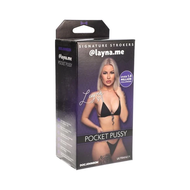 Signature Strokers - Girls of Social Media - @layna.me - Ultraskyn Pocket Pussy Vanilla - Internal Texture