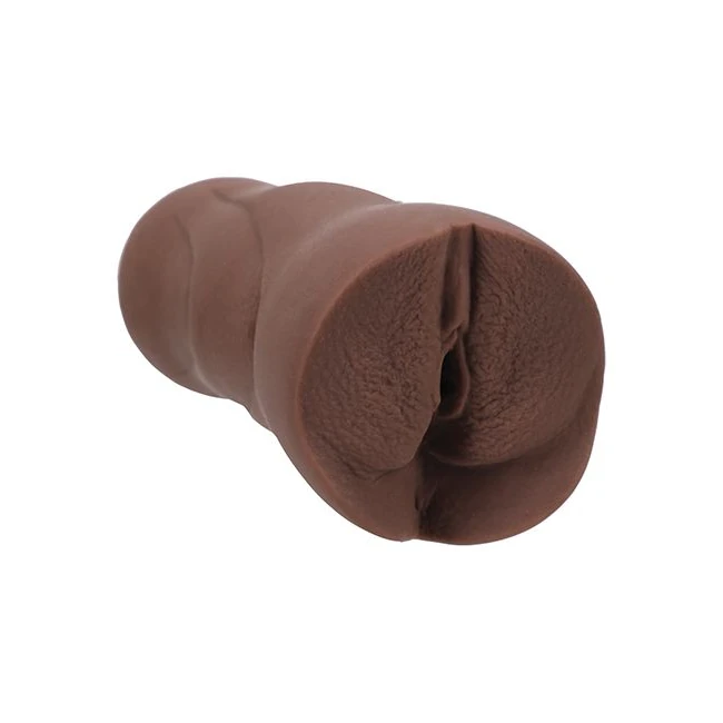 Signature Strokers Jenna Foxx Ultraskyn Pocket Pussy Chocolate - Molded Directly From Jenna Foxx