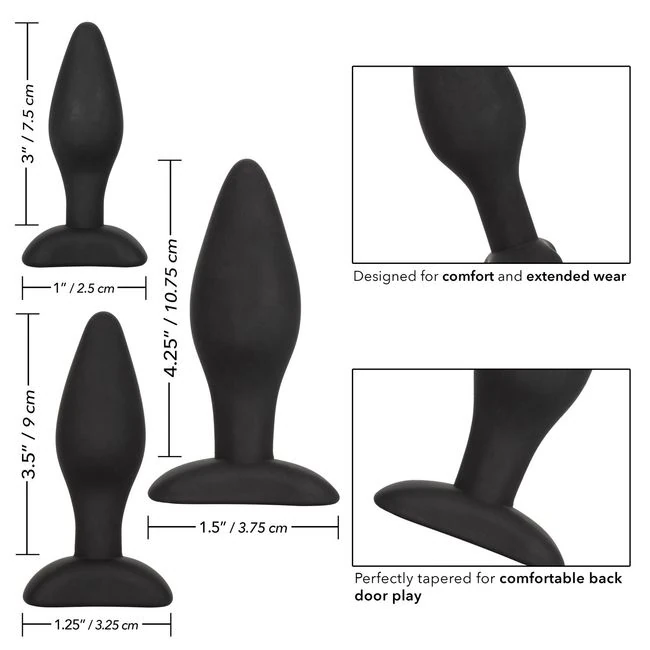 Silicone Anal Exerciser Kit - Additional Features