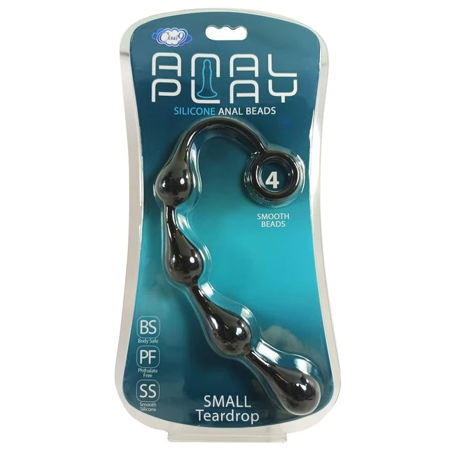 Silicone Anal Teardrop Small Black - Material and Care