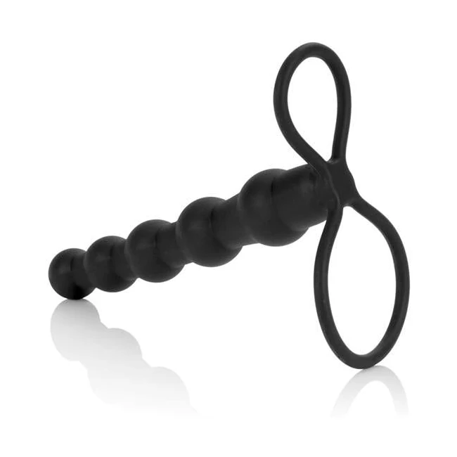 Silicone Beaded Double Rider Black - Overview