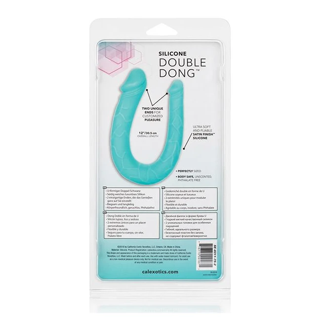 Silicone Double Dong Teal Ac/dc - Design & Ergonomics