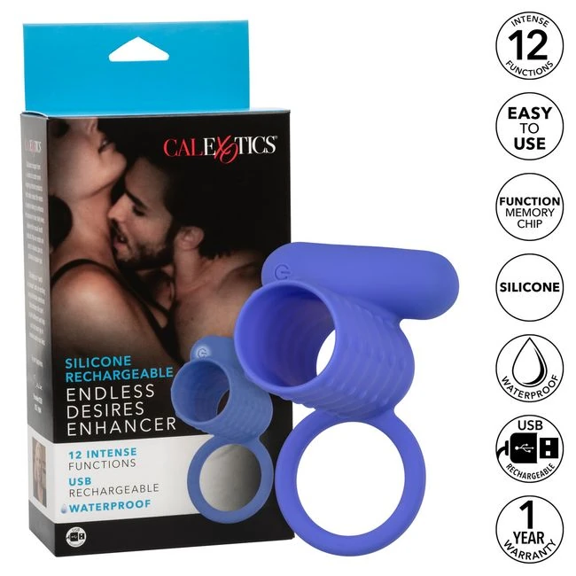 Silicone Rechargeable Endless Desires Enhancer - Power & Performance