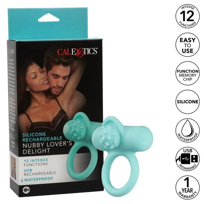 Silicone Rechargeable Nubby Lover's Delight - Vibration Modes & Features
