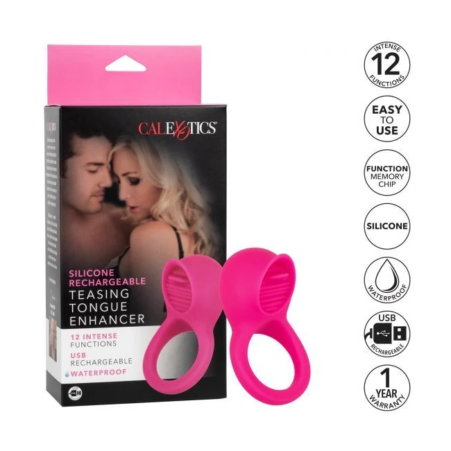 Silicone Rechargeable Teasing Tongue Enhancer - Specifications