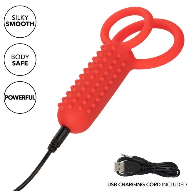Silicone Rechargeable Vertical Dual Enhancer - Power & Performance