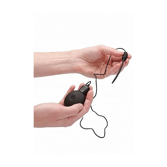 Silicone Rechargeable Vibrating Plug Urethral Sounding Black - Vibration Modes & Features