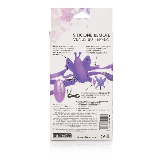 Silicone Remote Micro Venus Butterfly Vibrator - Additional Features