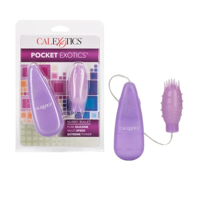 Silicone Slims Nubby Bullet Purple - Introducing the Silicone Slims Nubby Bullet Purple
