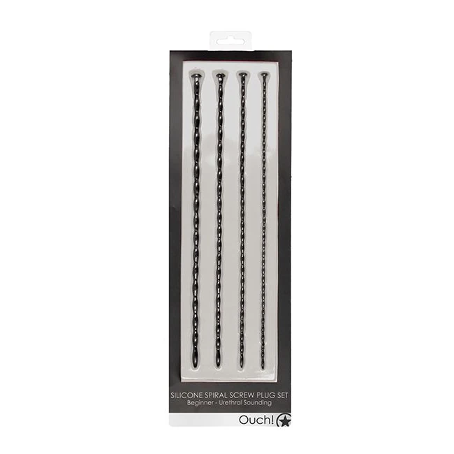 Silicone Screw Plug Set Urethral Sounding - Elevate Your Urethral Play with the Silicone Screw Plug Set