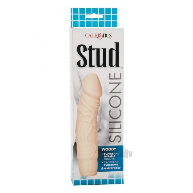 Silicone Studs Woody Ivory Beige Vibrator - Vibration Modes