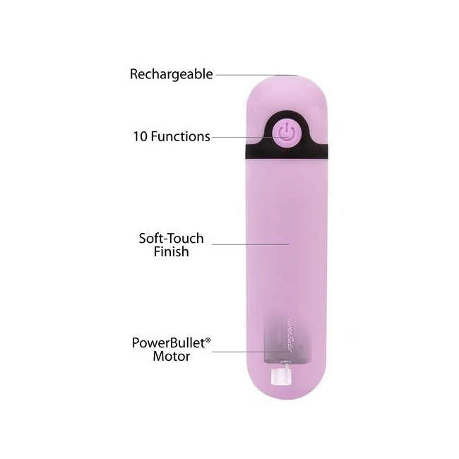 Simple & True Rechargeable Bullet Purple - Rechargeable Lithium Power With a USB Cord