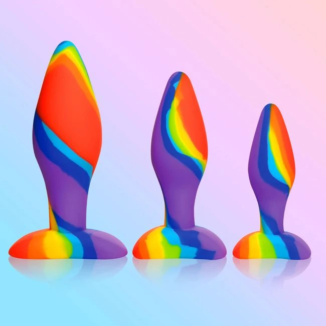 Simply Sweet Silicone Butt Plug Set - Graduated Sizing for Ease of Use