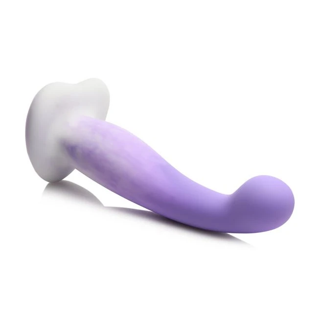 Simply Sweet Slim G-spot Silicone Dildo Purple/white - How It Feels