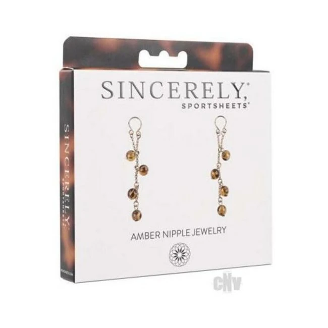 Sincerely Amber Nipple Jewelry - Materials