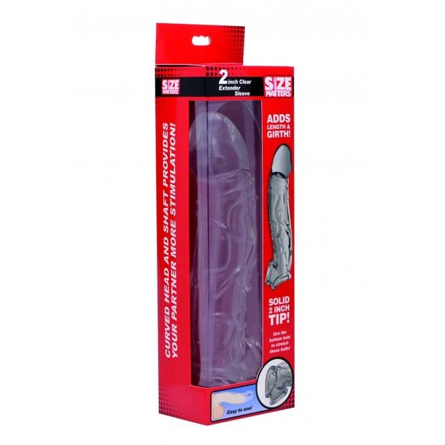 Size Matters Clear Penis Extender Sleeve - Material Feel and Maintenance