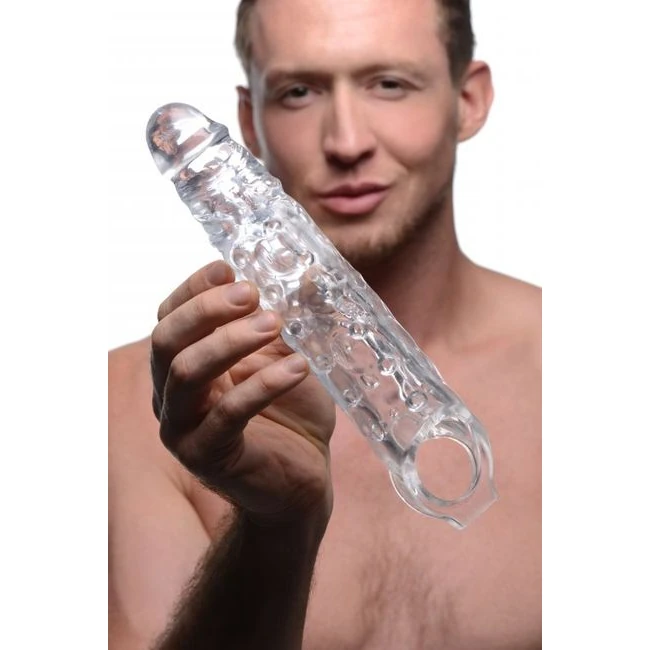 Size Matters Clear Penis Extender Sleeve - Size Matters Clear Penis Extender Sleeve by XR Brands