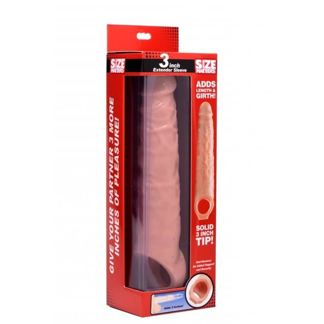 Size Matters 3in Penis Flesh Extender Sleeve - Material & Compatibility