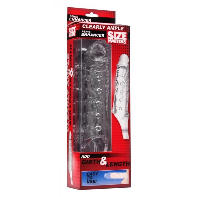 Size Matters Clearly Ample Penis Enhancer Sheath - Size Matters Clearly Ample Penis Enhancer Sheath