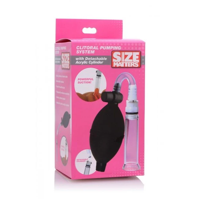 Size Matters Clitoral Pumping System W/detachable Acrylic Cylinder - Specifications