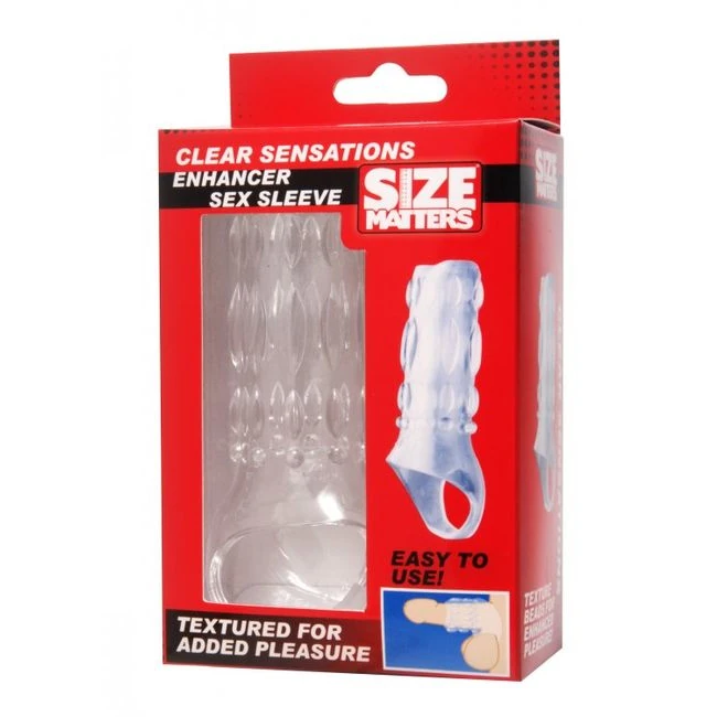Size Matters Enhancer Sex Sleeve - Grip & Control for Secure Fit