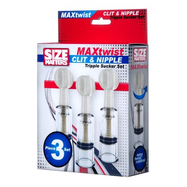 Size Matters Twisted Triplets Nipple & Clit Suckers - Comfort & Fit