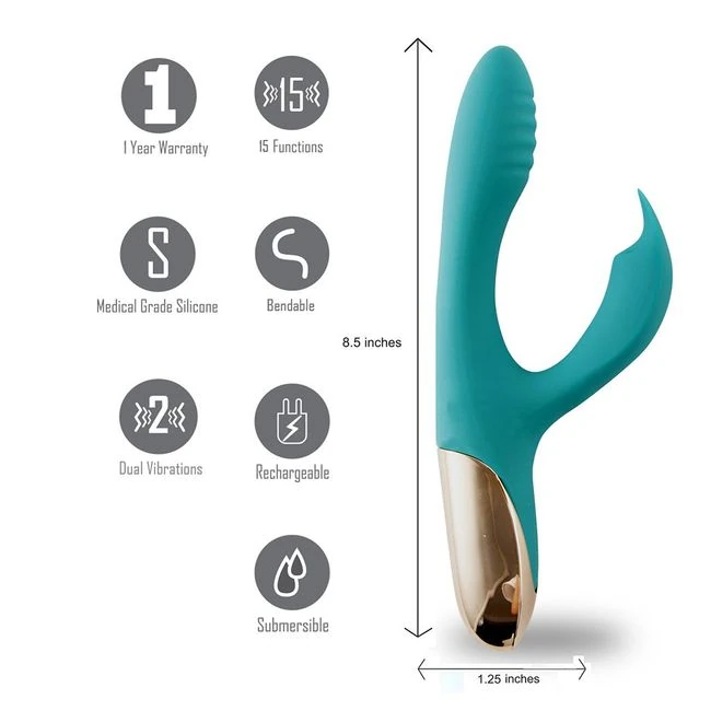 Skyler Silicone Bendable - Vibration Modes and Stimulation